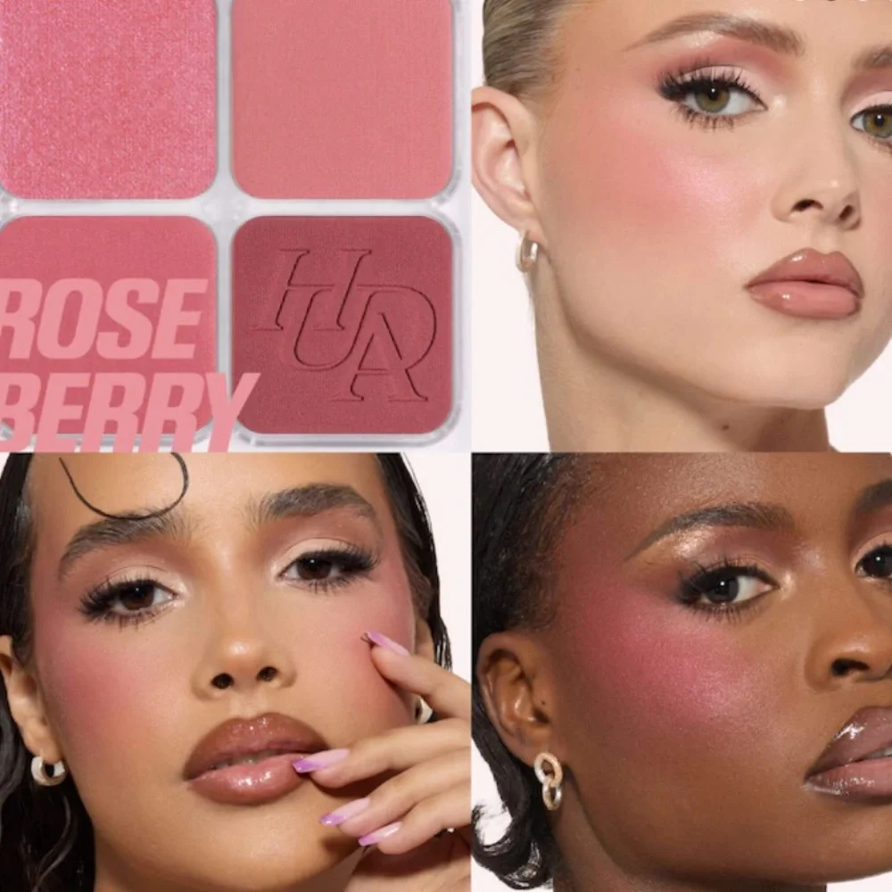 HUDA BEAUTY Blush Filter Blurring Blushlighters Palette-Rose Berry